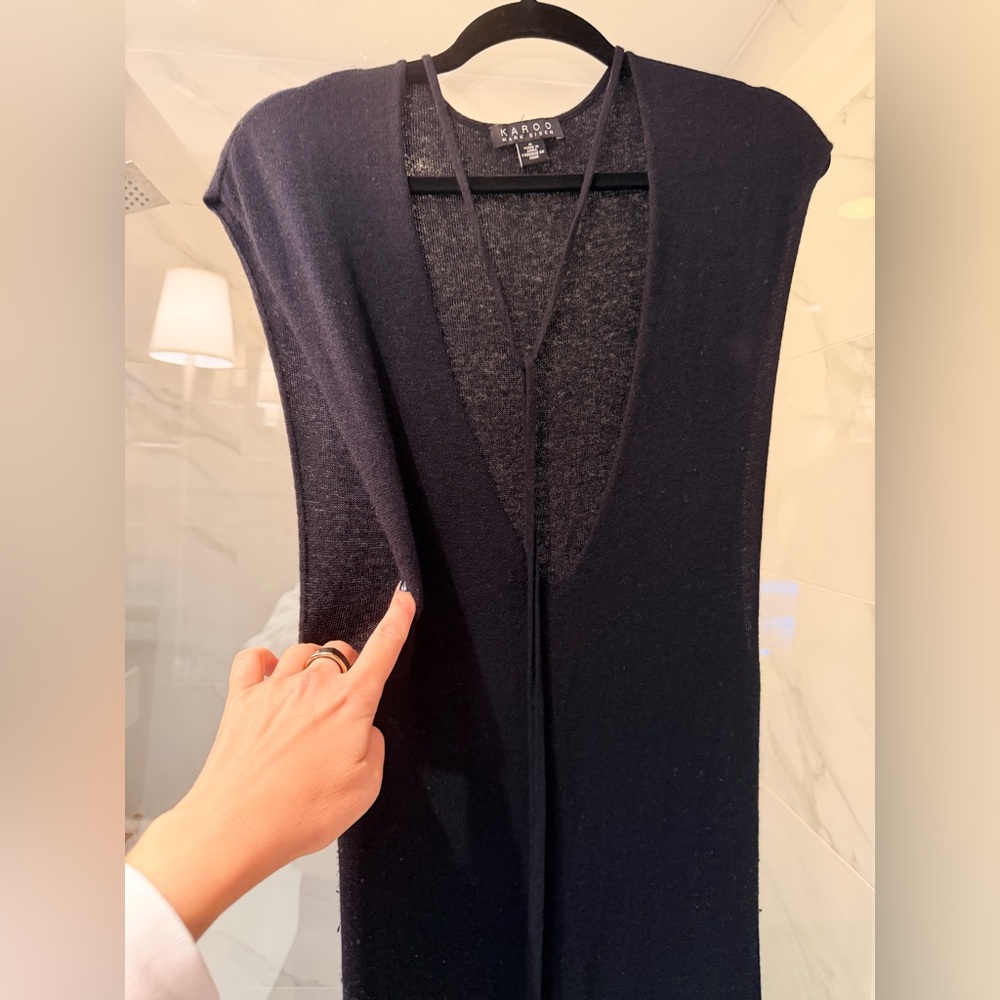Karoo Navy Knit Top